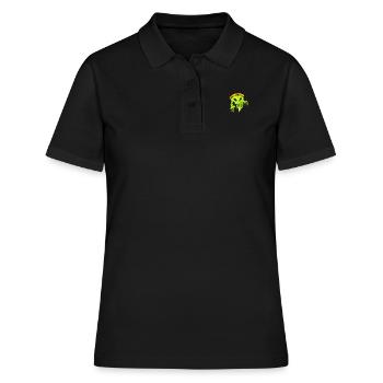 Horror Pizza - Frauen Polo Shirt - Schwarz - Vorne - Ailine (174cm)