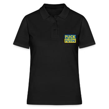 Puck futin - Frauen Polo Shirt - Schwarz - Vorne - Ailine (174cm)