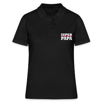 Super papa - Polo Femme - noir - Devant - Ailine (174cm)