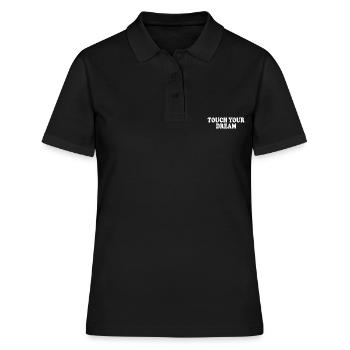 touch your dream - Frauen Polo Shirt - Schwarz - Vorne - Ailine (174cm)