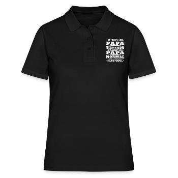 Je Suis un Papa Vigneron / Homme Vigneron Cadeau - Polo Femme - noir - Devant - Ailine (174cm)
