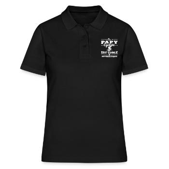 Ce papy cycliste est coole et authentique - Polo Femme - noir - Devant - Ailine (174cm)