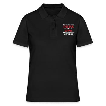 Opa Ich Habe Zwei Titel Und Bin Stolz - Frauen Polo Shirt - Schwarz - Vorne - Ailine (174cm)