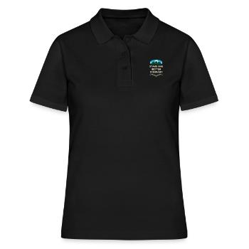 Stars are better corporate camping travelers campers - Women's Polo Shirt - black - Front - Ailine (174cm)