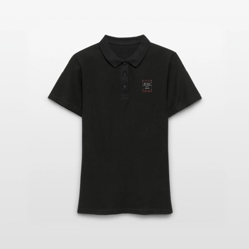 Sei gut oder ich werde den Weihnachtsmann Weihnach Frauen Polo Shirt