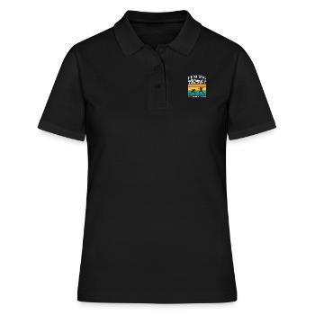 Drôle Escrime Athlète Entraîneur Sports De Combat Épée - Polo Femme - noir - Devant - Ailine (174cm)