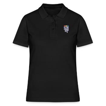 LGBTQ Lats Fessiers Biceps Triceps Quads Arc-en-ciel - Polo Femme - noir - Devant - Ailine (174cm)