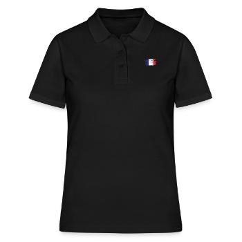 Frankreich - Frauen Polo Shirt - Schwarz - Vorne - Ailine (174cm)