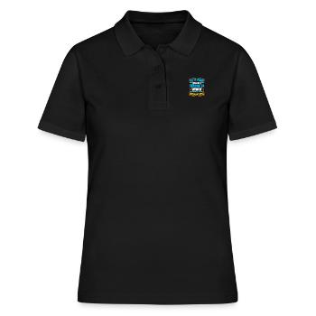 Beamter - Frauen Polo Shirt - Schwarz - Vorne - Ailine (174cm)