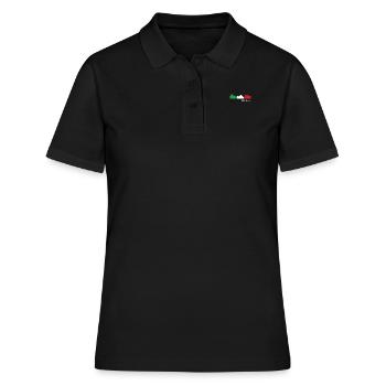 Neapel Italien - Frauen Polo Shirt - Schwarz - Vorne - Ailine (174cm)