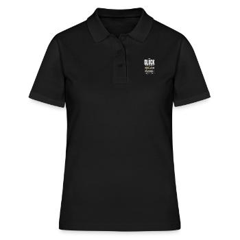 Querflöte - Frauen Polo Shirt - Schwarz - Vorne - Ailine (174cm)