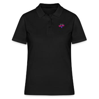 Be different Vögel Vogel Soyez différent Individuel - Polo Femme - noir - Devant - Ailine (174cm)