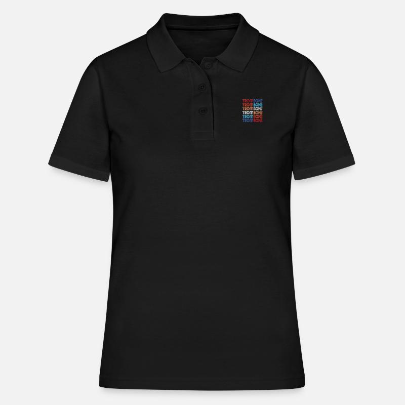 basun - Poloshirt dame - sort