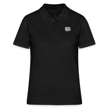 Milch - Frauen Polo Shirt - Schwarz - Vorne - Ailine (174cm)