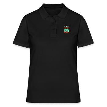 Bali - Frauen Polo Shirt - Schwarz - Vorne - Ailine (174cm)