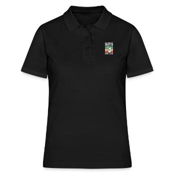 Gin - Frauen Polo Shirt - Schwarz - Vorne - Ailine (174cm)