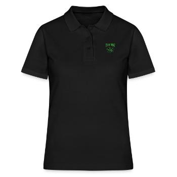 Cannabis - Polo Femme - noir - Devant - Ailine (174cm)