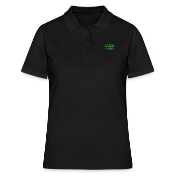 Cannabis - Polo Femme - noir - Devant - Ailine (174cm)