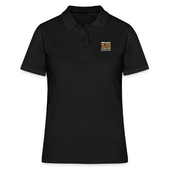Leg Dich Niemals Mit Einem Jenaer An - Frauen Polo Shirt - Schwarz - Vorne - Ailine (174cm)