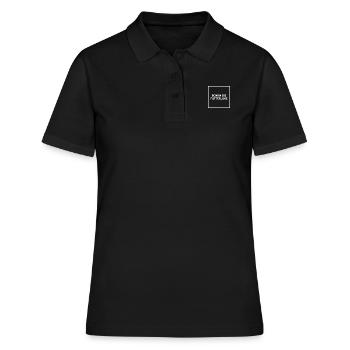 REIN IN DIE FUTTERLUKE - Frauen Polo Shirt - Schwarz - Vorne - Ailine (174cm)