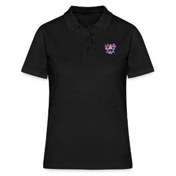 It's not cartoons, it's an anime funny j - Women's Polo Shirt - black - Front - Ailine (174cm)