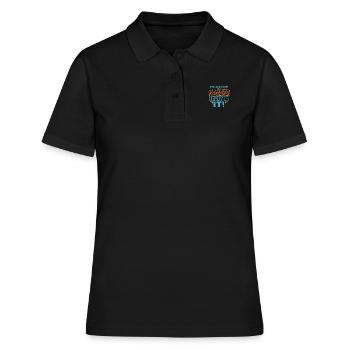 Objets de collection Ma détente l’exige - Polo Femme - noir - Devant - Ailine (174cm)