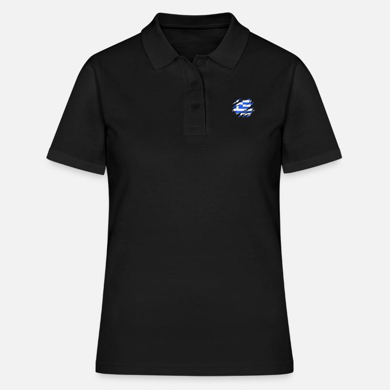 Grèce - Polo Femme - noir