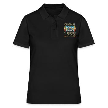 Cadeau D'anniversaire Vintage 1992 - Polo Femme - noir - Devant - Ailine (174cm)