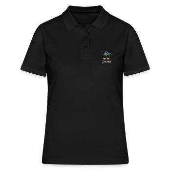 Mapuche - Frauen Polo Shirt - Schwarz - Vorne - Ailine (174cm)