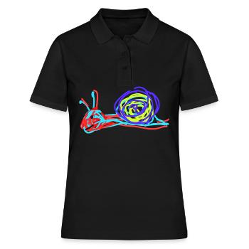 Escargot nu - Polo Femme - noir - Devant - Ailine (174cm)