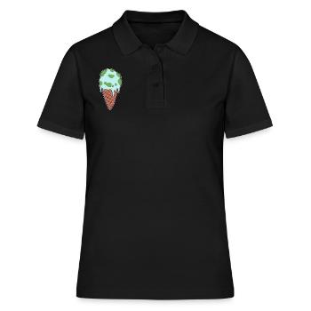 Militant environnemental de Melting Earth - Polo Femme - noir - Devant - Ailine (174cm)