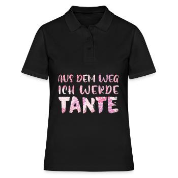 Tante Je serai tante - Polo Femme - noir - Devant - Ailine (174cm)