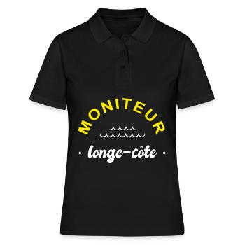 moniteur longe cote coach longe-côte - Polo Femme - noir - Devant - Ailine (174cm)