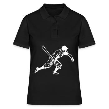 Baseball match de baseball - Polo Femme - noir - Devant - Ailine (174cm)