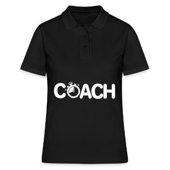 Trainer, du wirst das Trainertrikot nass machen - Frauen Polo Shirt - Schwarz - Vorne - Ailine (174cm)