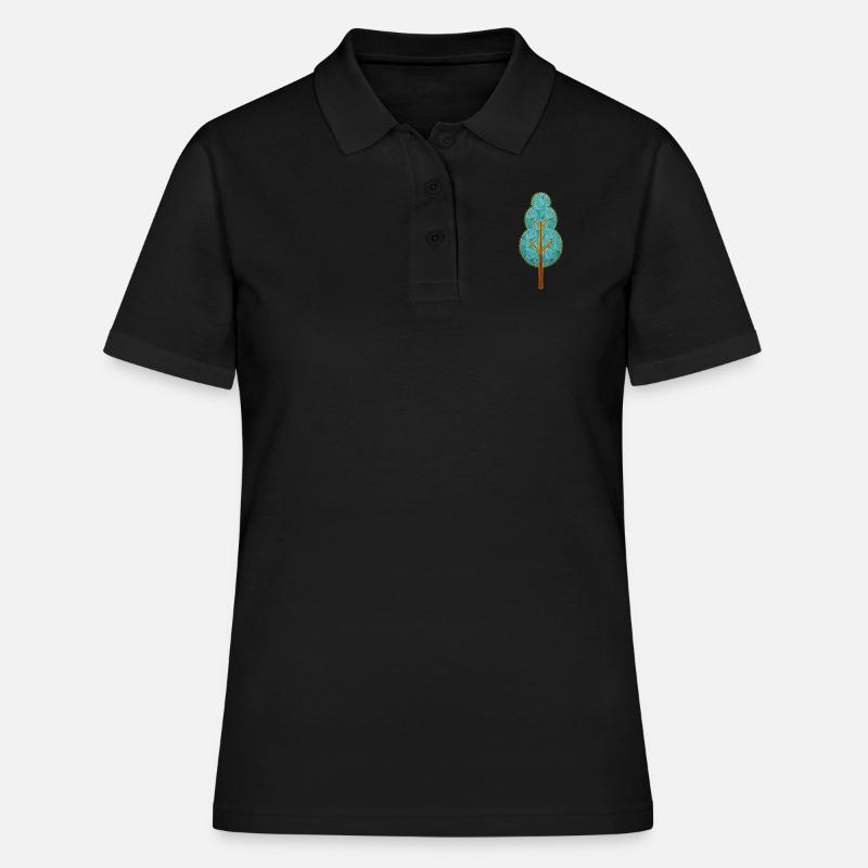 tree - Women's Polo Shirt - black
