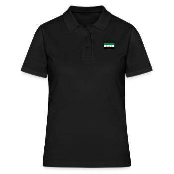 Drapeau de la Syrie - Polo Femme - noir - Devant - Ailine (174cm)