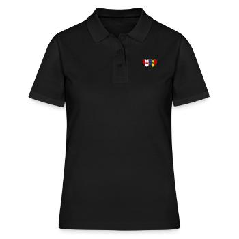 Drapeau du Canada et de la Moldavie - Polo Femme - noir - Devant - Ailine (174cm)