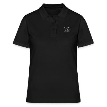 arrêtez de rêver de moi - Polo Femme - noir - Devant - Ailine (174cm)