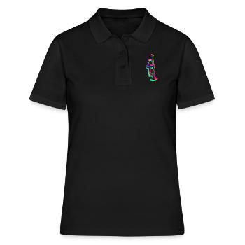 Trompete - Frauen Polo Shirt - Schwarz - Vorne - Ailine (174cm)
