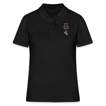 Échange d’énergie sacrée - Polo Femme - noir - Devant - Ailine (174cm)
