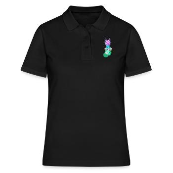 Noix de ,Vacances, Majorque, Fête, Ananas - Polo Femme - noir - Devant - Ailine (174cm)