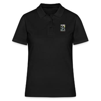 Futur météorologue - Polo Femme - noir - Devant - Ailine (174cm)