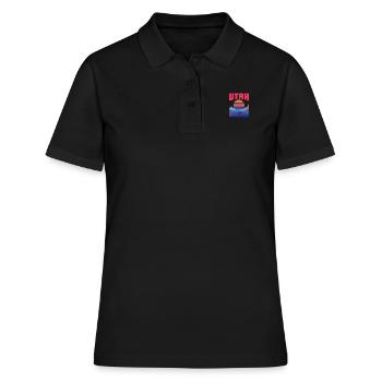 Utah - Frauen Polo Shirt - Schwarz - Vorne - Ailine (174cm)
