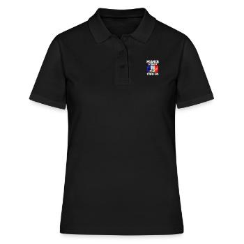 Frankreich - Frauen Polo Shirt - Schwarz - Vorne - Ailine (174cm)