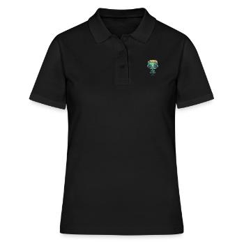 Vendeur Halloween - Polo Femme - noir - Devant - Ailine (174cm)