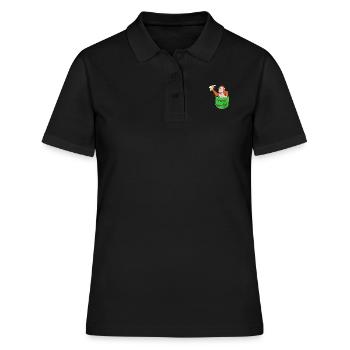 Orang-outan - Polo Femme - noir - Devant - Ailine (174cm)