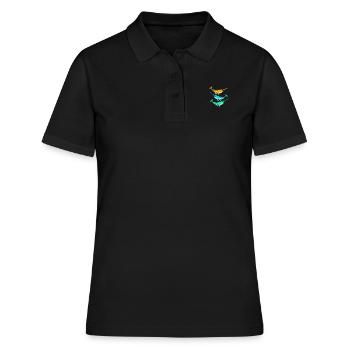 Narwal - Frauen Polo Shirt - Schwarz - Vorne - Ailine (174cm)
