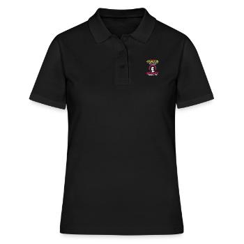 Sternzeichen Wassermann - Frauen Polo Shirt - Schwarz - Vorne - Ailine (174cm)