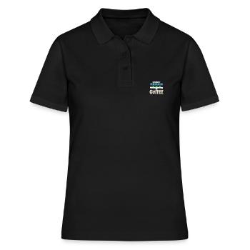 Fueled By Hydroponics And Coffee Hydroponik - Women's Polo Shirt - black - Front - Ailine (174cm)